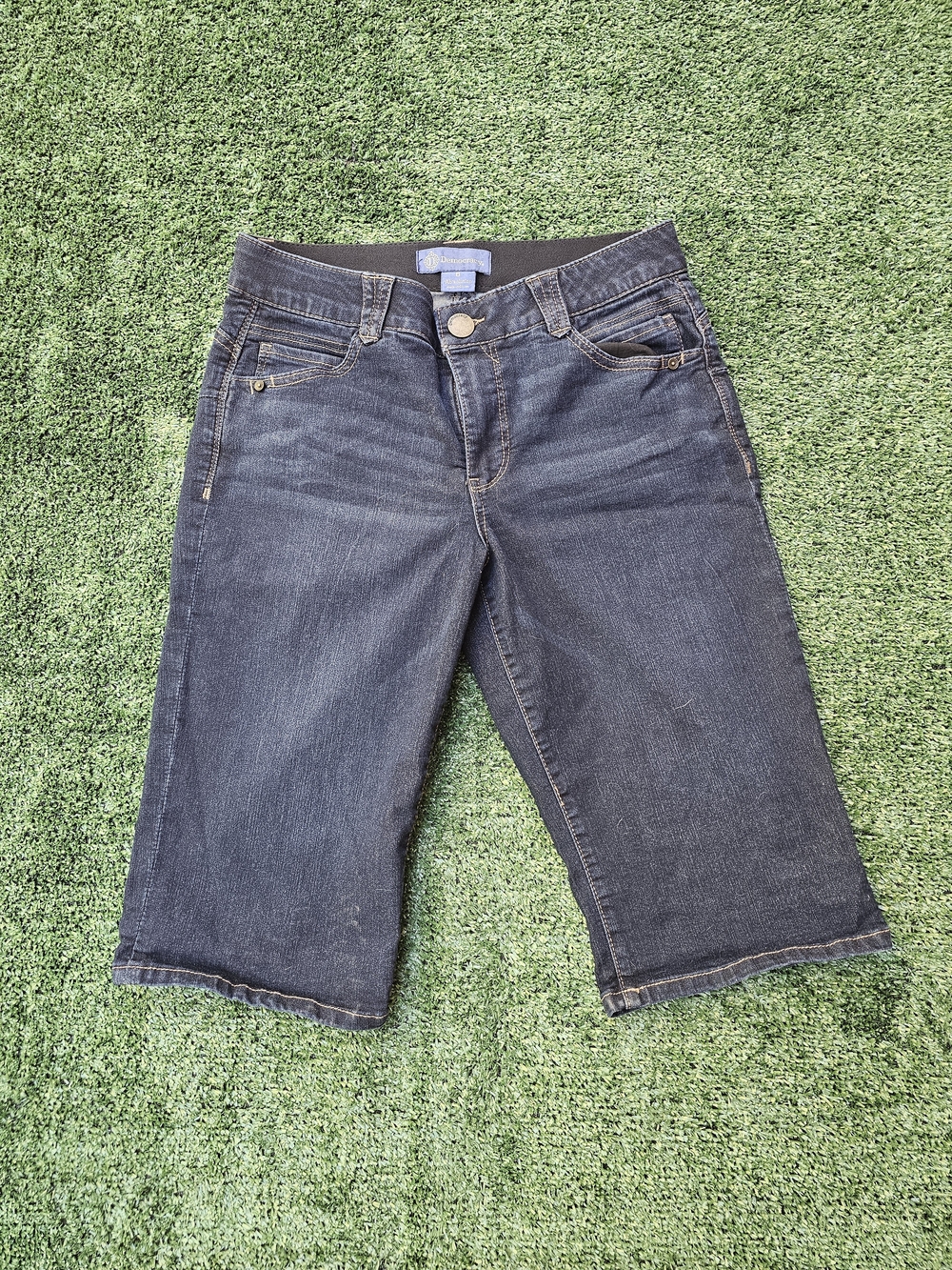 Democracy With Ab Technology Dark Denim Bermuda Shorts